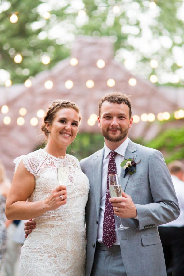 English teacher Callianne Olson and technology director Bill Cheney celebrated their wedding this past summer.
