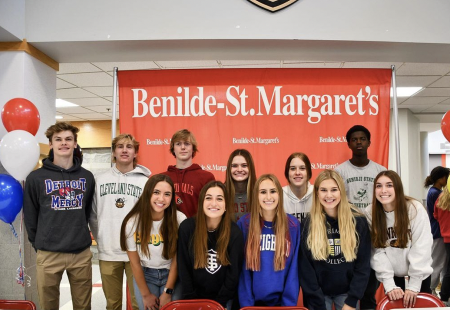 The 11 BSM seniors signed their letters of Intent on November 11th.