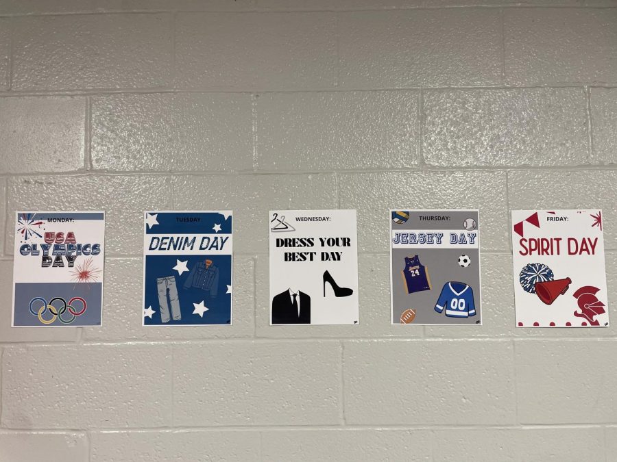 Themed posters for the catholic schools week dress-ups.