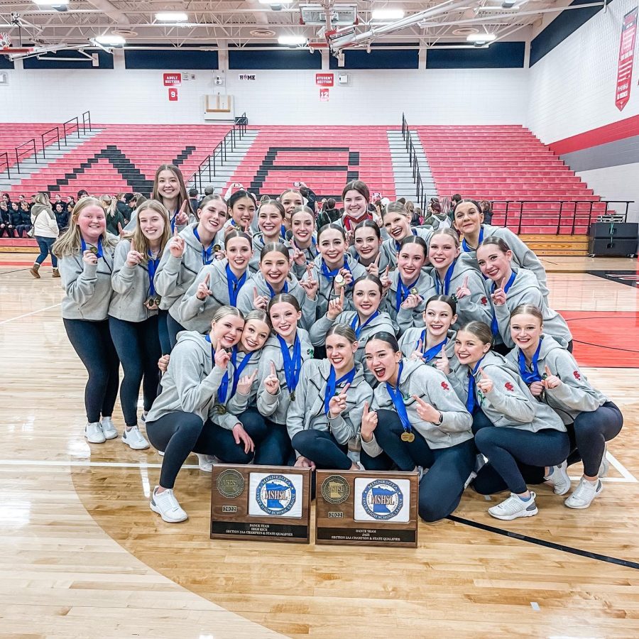 The Knightettes, jazz and kick section champs, are headed to the state tournament.