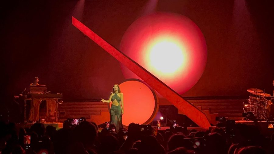 Lorde performs at The Armory during the encore of her Minneapolis show.