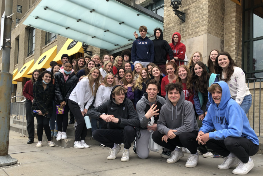 Juniors and Seniors from Spanish 5 at the Midtown Global Market in Minneapolis.
