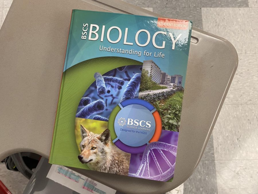 The new biology textbook is one example of a recent curriculum change.