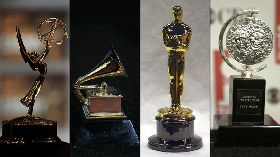 Fair Use: https://www.cnn.com/2018/09/10/entertainment/john-legend-egot-win/index.html
When a celebrity wins an Emmy, Grammy, Oscar, and Tony they become inducted as an EGOT winner.