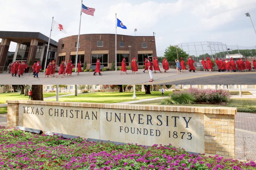 Many BSM students travel south upon graduation to attend the 
it school of the year: Texas Christian University. 