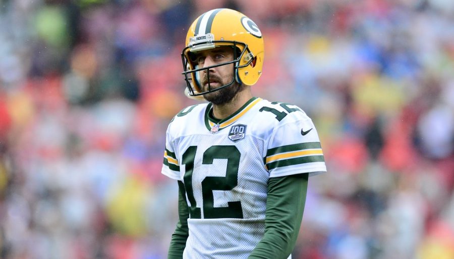Aaron+Rogers+was+the+quarterback+for+the+Green+Bay+Packers+for+18+seasons+but+will+now+play+for+the+New+York+Jets.