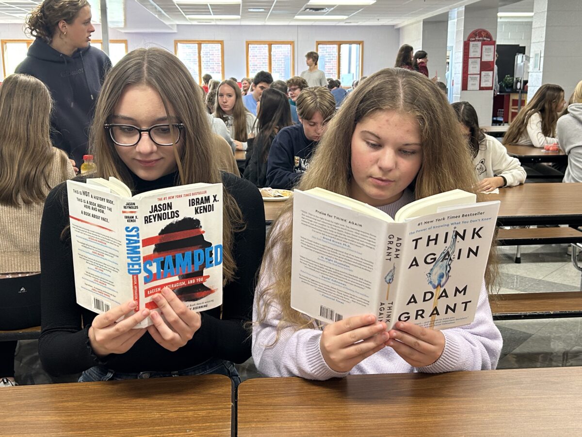 Students in Honors English 10 Contemporary are currently reading Stamped by Jason Reynolds and Think Again by Adam Grant.