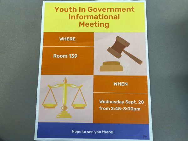 The Youth and Government informational meeting interested some students but not enough to make the club possible.