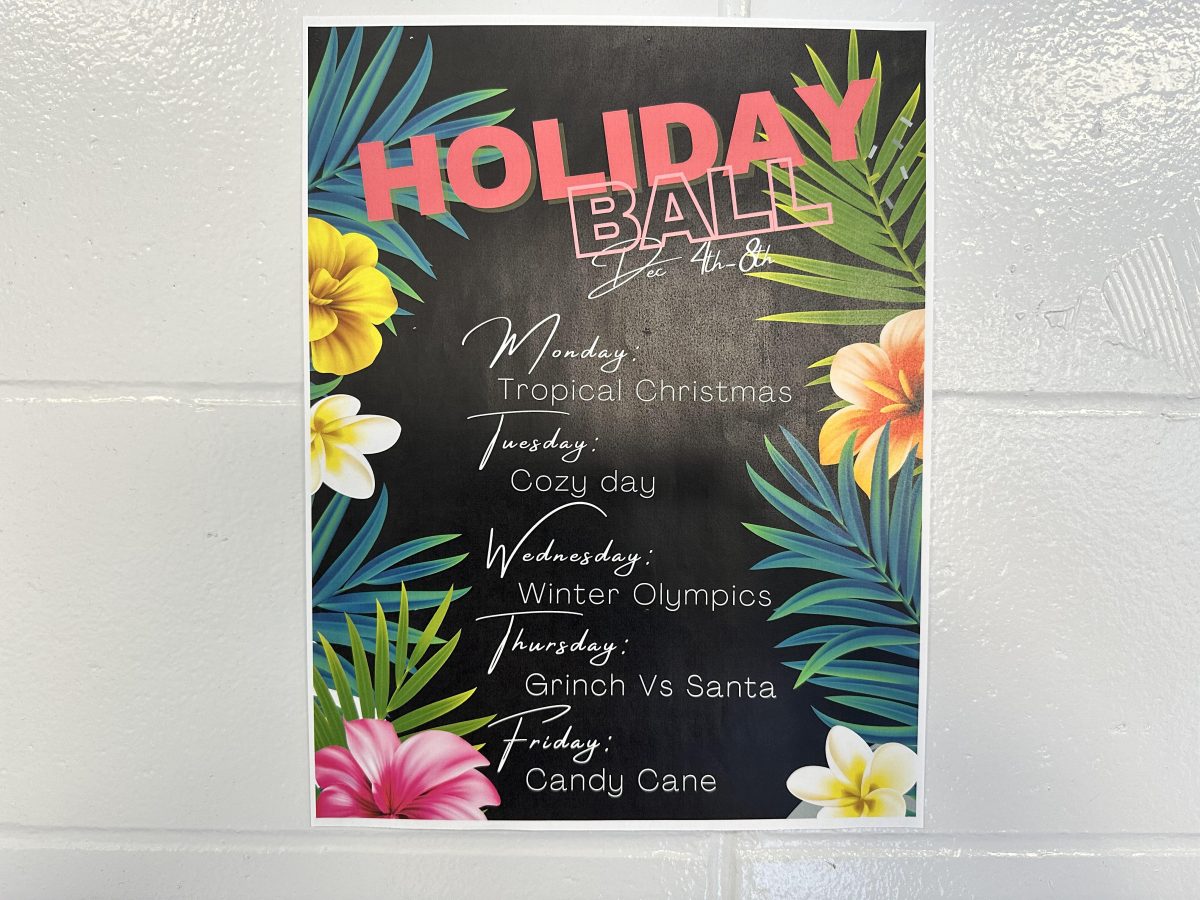 This year Holiday Ball dress-up days follow the main theme of Christmas Luau.