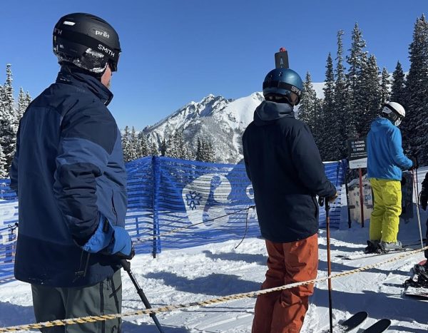Snow has fallen at a premium in Minnesota this winter. Senior Gus Ronlund is taking advantage of the more snowy weather in Montana as he takes on the slopes.