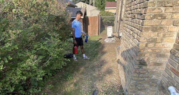 Lumpkin Lawn Care is a yard work business that was started by BSM senior Xavier Lumpkin. Lumpkin and Nirvann Yogarajah are hard at work keeping homeowners yards in shape.