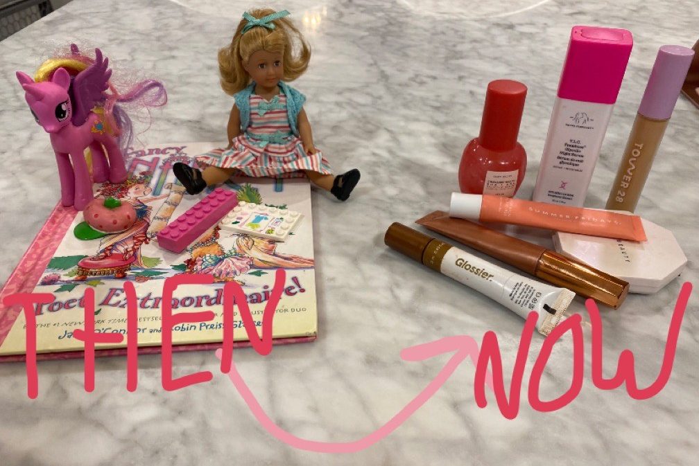 Preteen girls feel pressure to buy makeup instead of toys in previous generations.