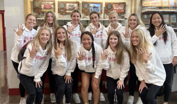 The BSM Girls Lacrosse team received their State Championship rings after making program history last spring.