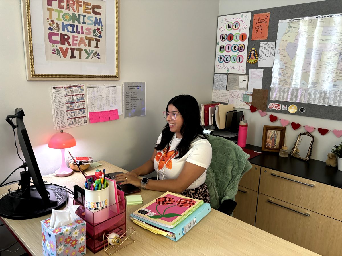 Brandy Castaneda enjoys expressing her personality through her office decor.