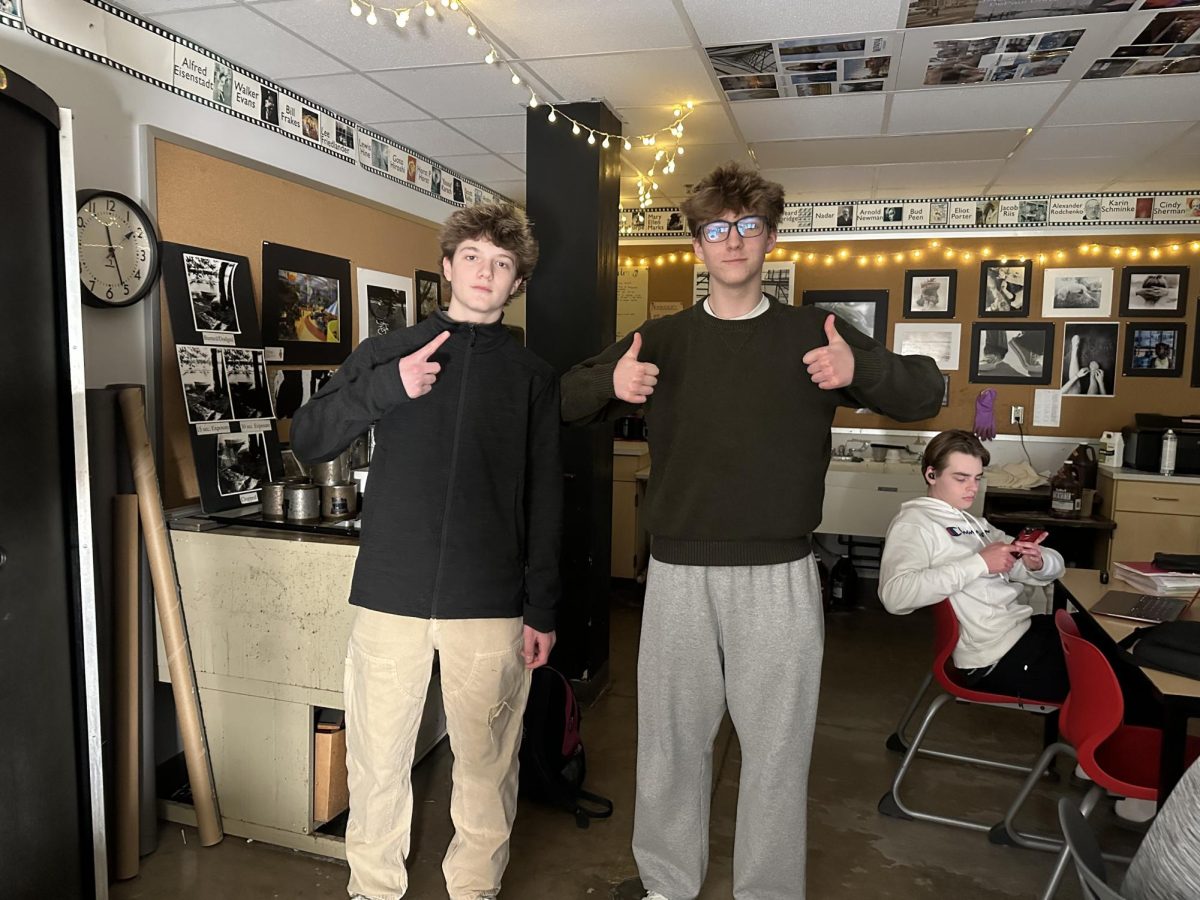 Juniors Owen Savell and Josh Ims rep their streetwear style.