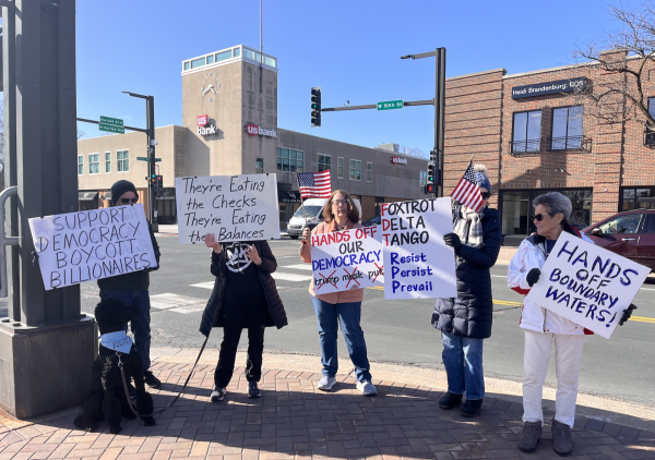 The pop-up protest meets every Monday at 4:30.