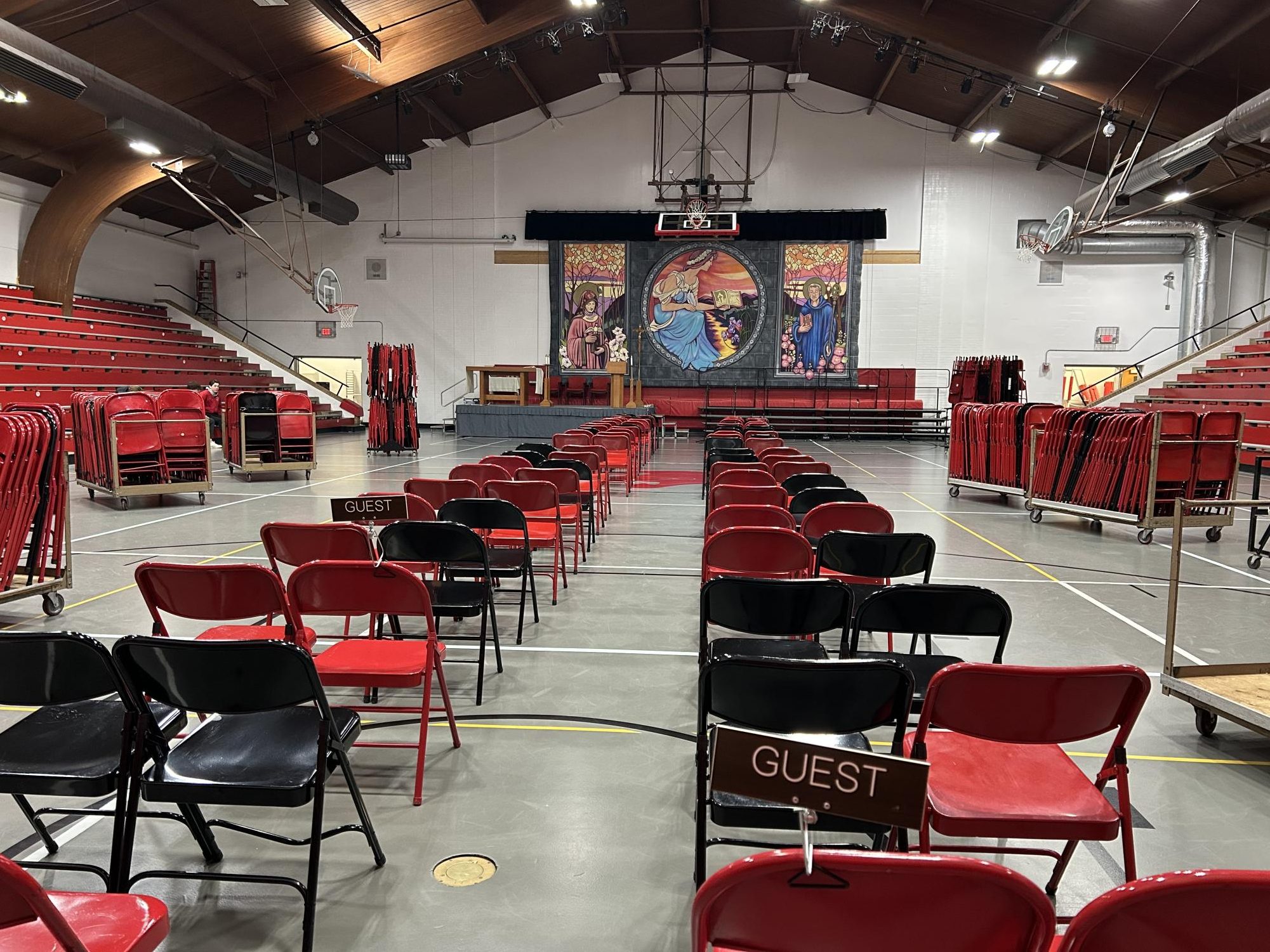The most common activity filled is a Mass chair set-up.