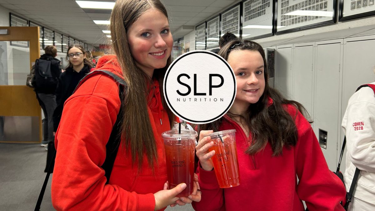 Students enjoy their refreshing SLP Nutrition drinks on early mornings at BSM. 