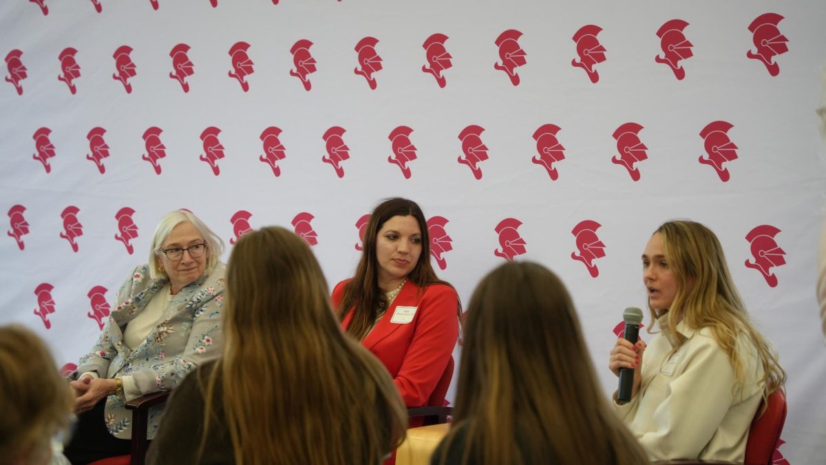 The panelists spoke to students about topics relating to Women's History Month. 